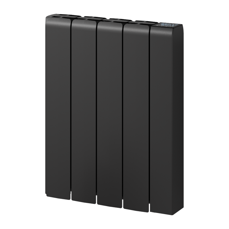 Reina Aron Horizontal Black Electric Ceramic Core WiFi Radiator 1000W 570x450mm