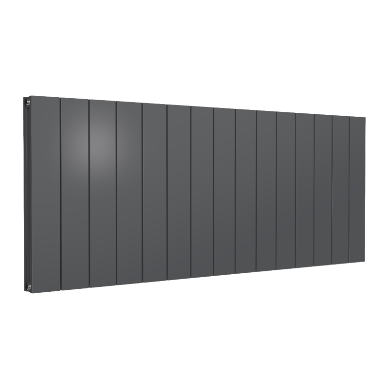 Reina Casina Horizontal Double Designer Electric Aluminium Radiator 600x1420mm - Anthracite Texture