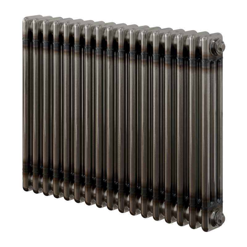 Reina Colona 2 Column Electric Horizontal Raw Metal Lacquer Designer Radiator 600x785mm