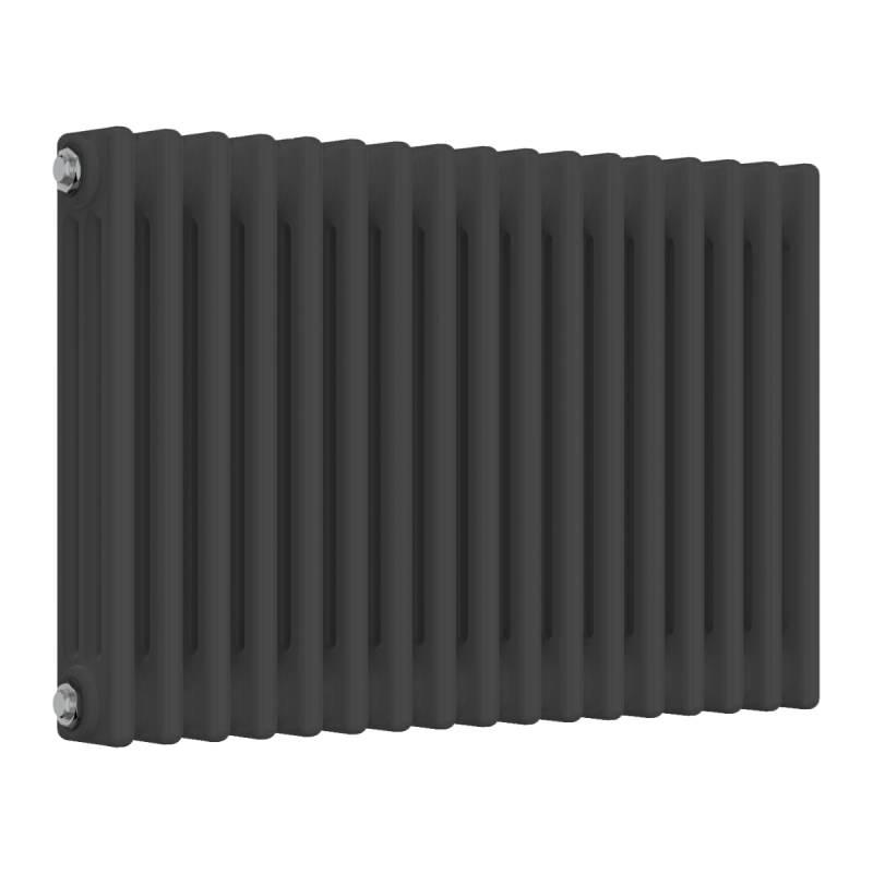 Reina Colona 3 Column Electric Horizontal Designer Radiator 500x785mm - Anthracite