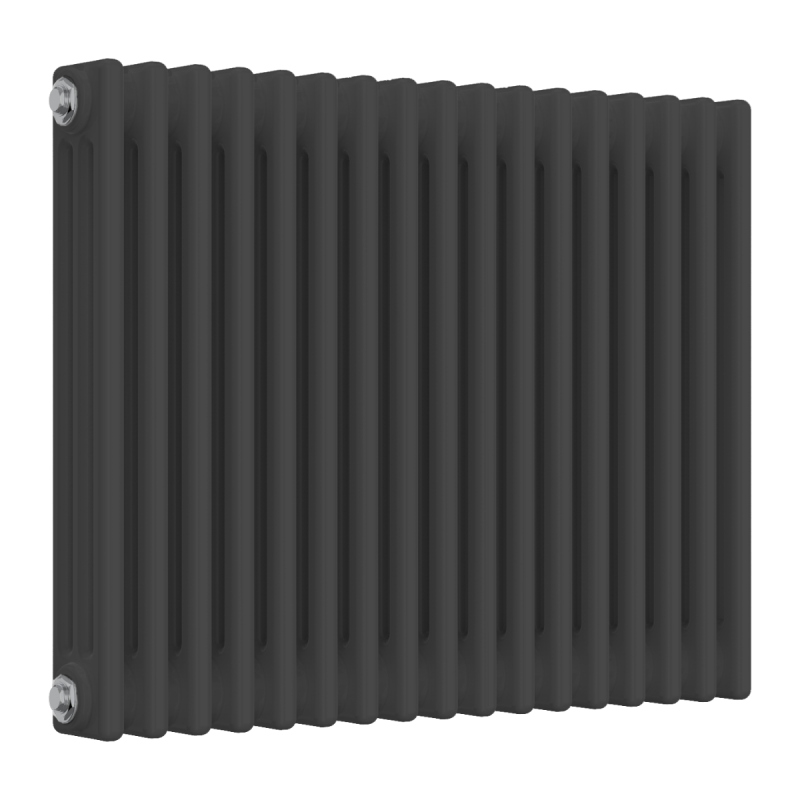 Reina Colona 3 Column Electric Horizontal Designer Radiator 600x785mm - Anthracite