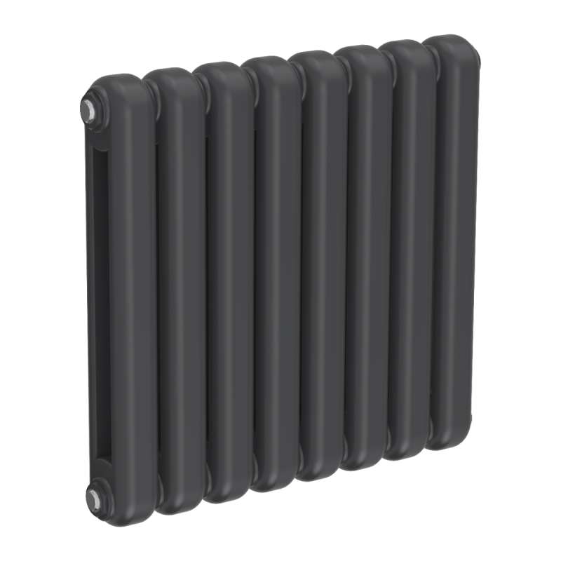 Reina Coneva Horizontal Designer Electric Column Radiator 550x580mm - Anthracite