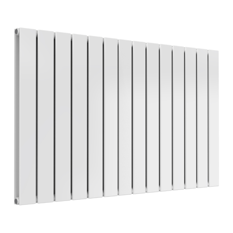 Reina Flat Horizontal Double Designer Electric Radiator 600x1032mm - White