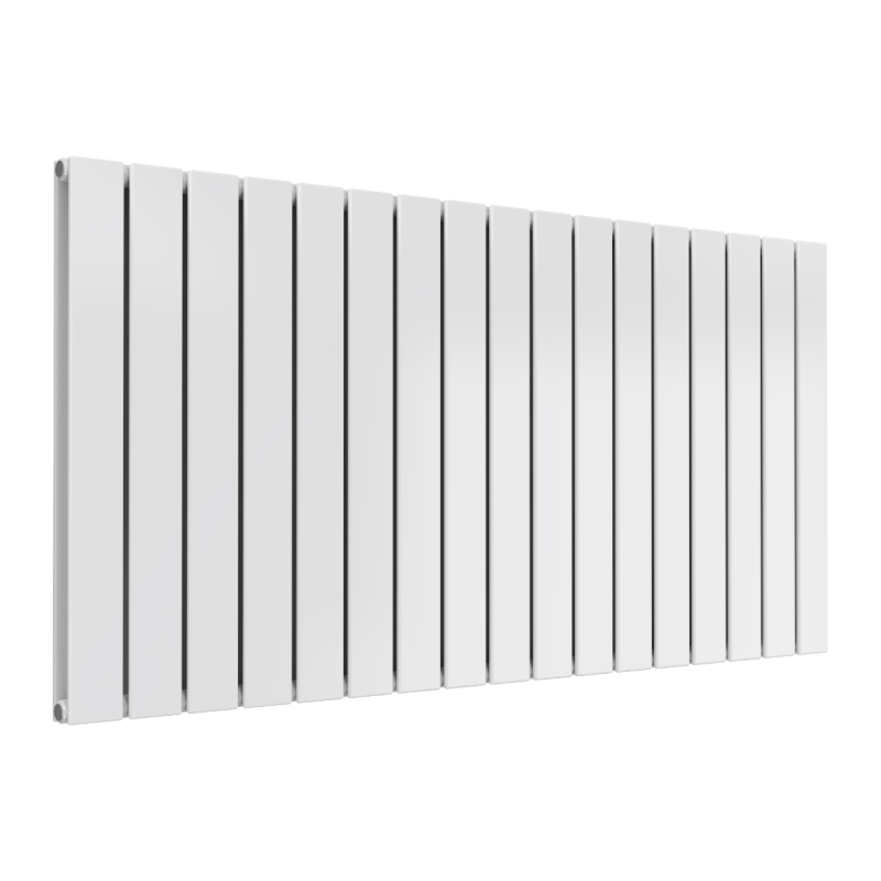 Reina Flat Horizontal Double Designer Electric Radiator 600x1254mm - White