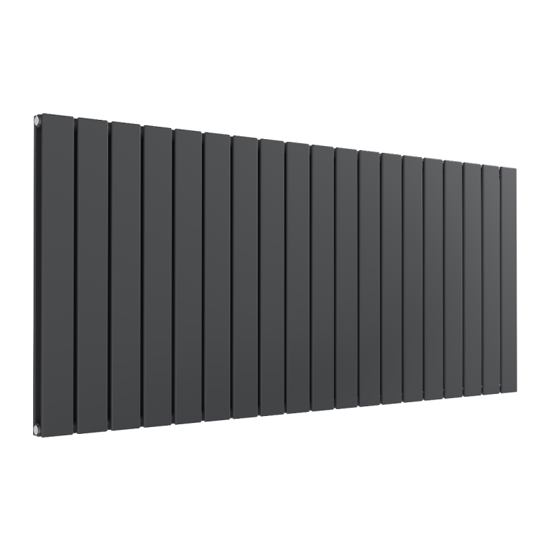 Reina Flat Horizontal Double Designer Electric Radiator 600x1402mm - Anthracite