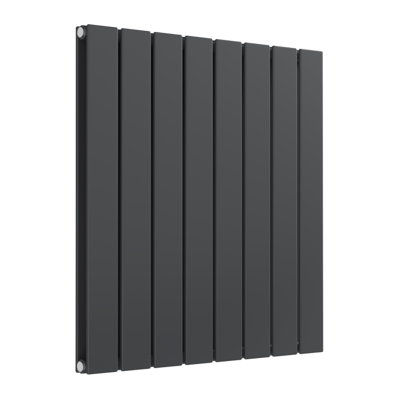 Reina Flat Horizontal Double Designer Electric Radiator 600x588mm - Anthracite