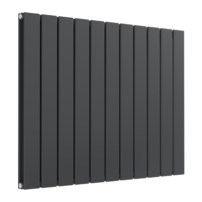 Reina Flat Horizontal Double Designer Electric Radiator 600x810mm - Anthracite