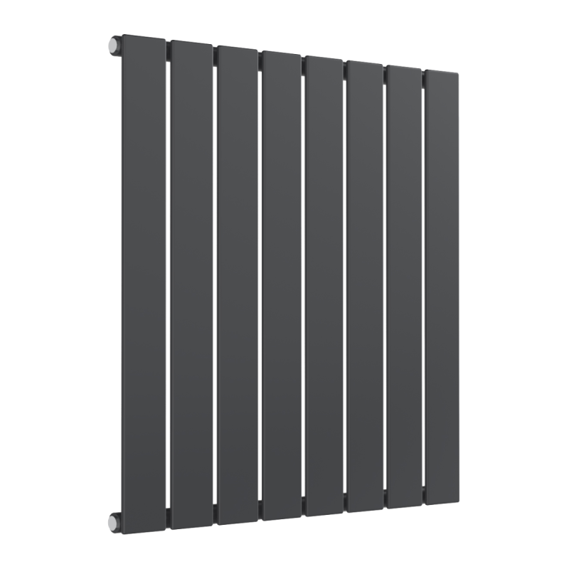 Reina Flat Horizontal Single Designer Electric Radiator 600x588mm - Anthracite