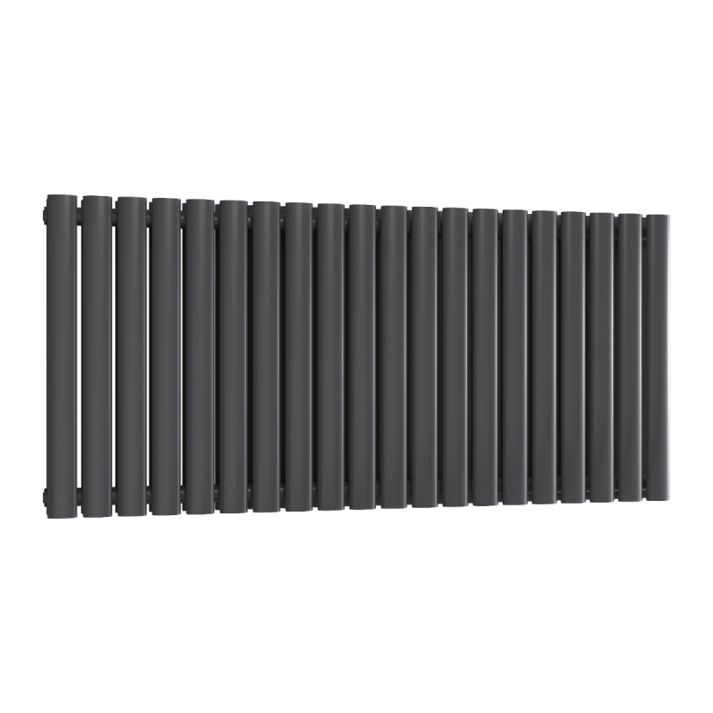 Reina Neva Horizontal Double Designer Electric Radiator 550x1180mm - Anthracite