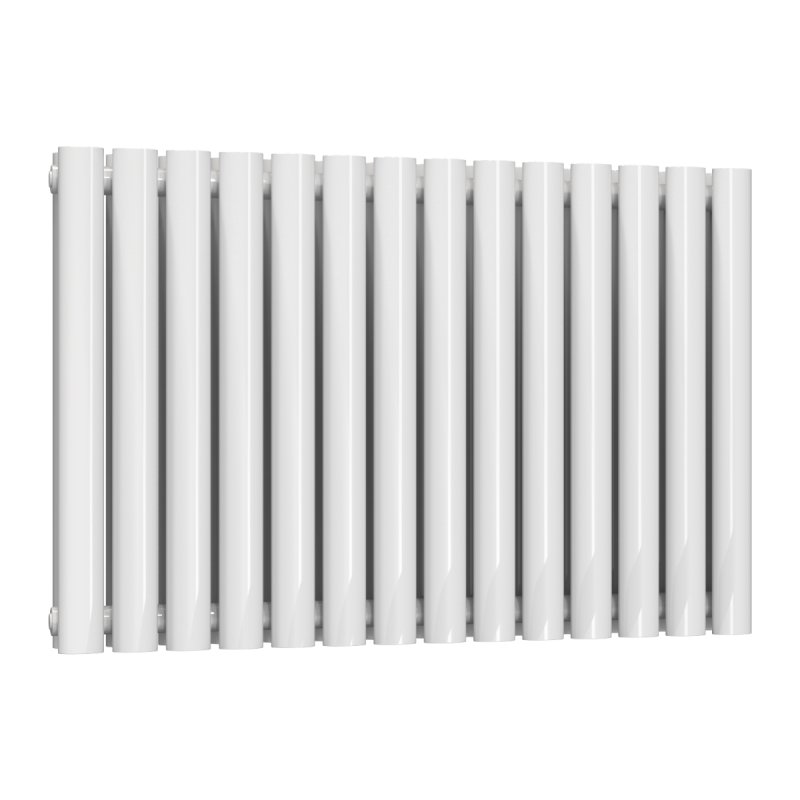 Reina Neva Horizontal Double Designer Electric Radiator 550x826mm - White