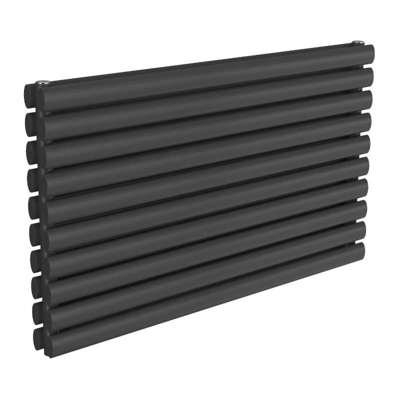 Reina Nevah Horizontal Double Designer Electric Radiator 590x1000mm - Anthracite
