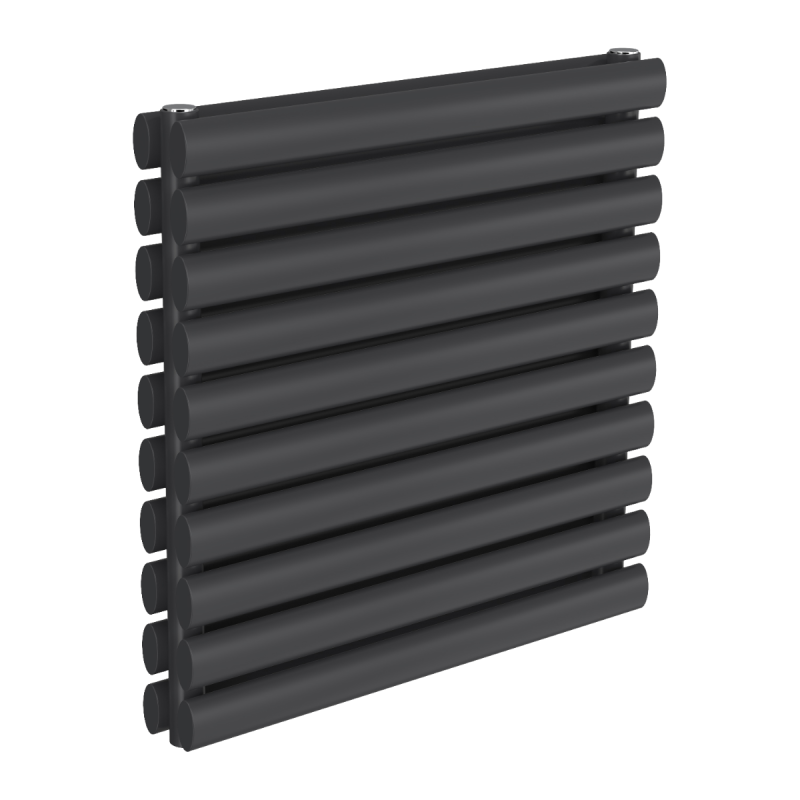 Reina Nevah Horizontal Double Designer Electric Radiator 590x600mm - Anthracite