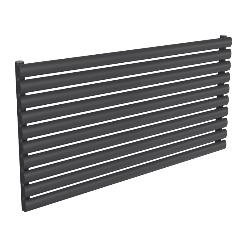Reina Nevah Horizontal Single Designer Electric Radiator 590x1200mm - Anthracite