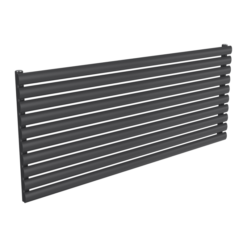 Reina Nevah Horizontal Single Designer Electric Radiator 590x1400mm - Anthracite
