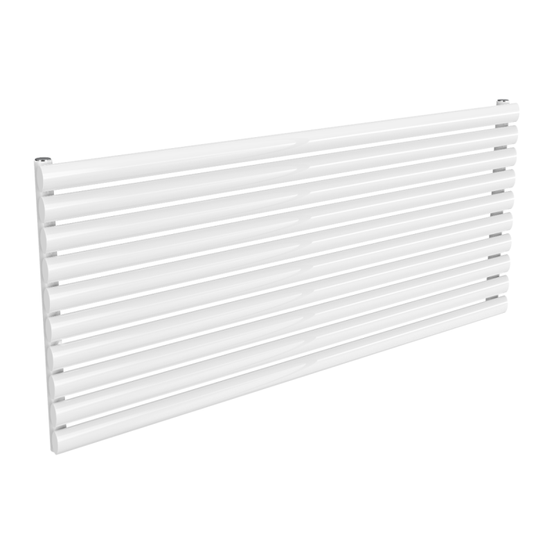 Reina Nevah Horizontal Single Designer Electric Radiator 590x1400mm - White