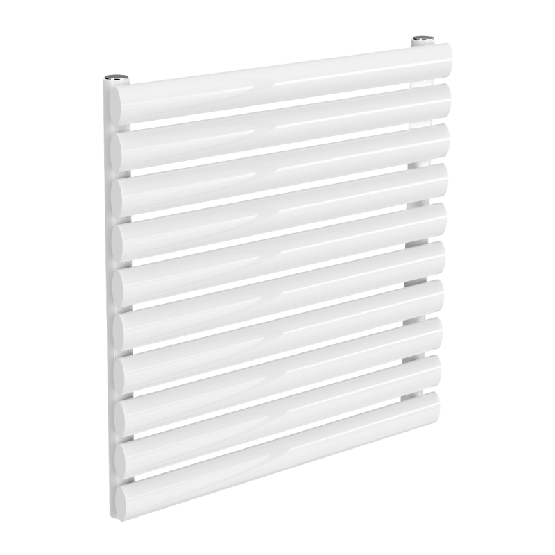 Reina Nevah Horizontal Single Designer Electric Radiator 590x600mm - White