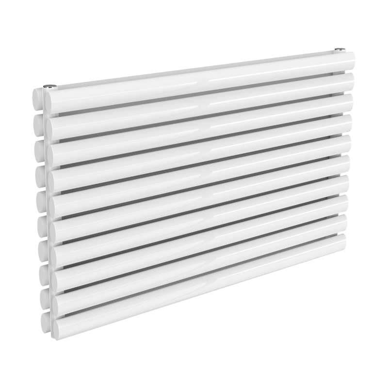 Reina Nevah Horizontal Double Designer Electric Radiator 590x1000mm - White