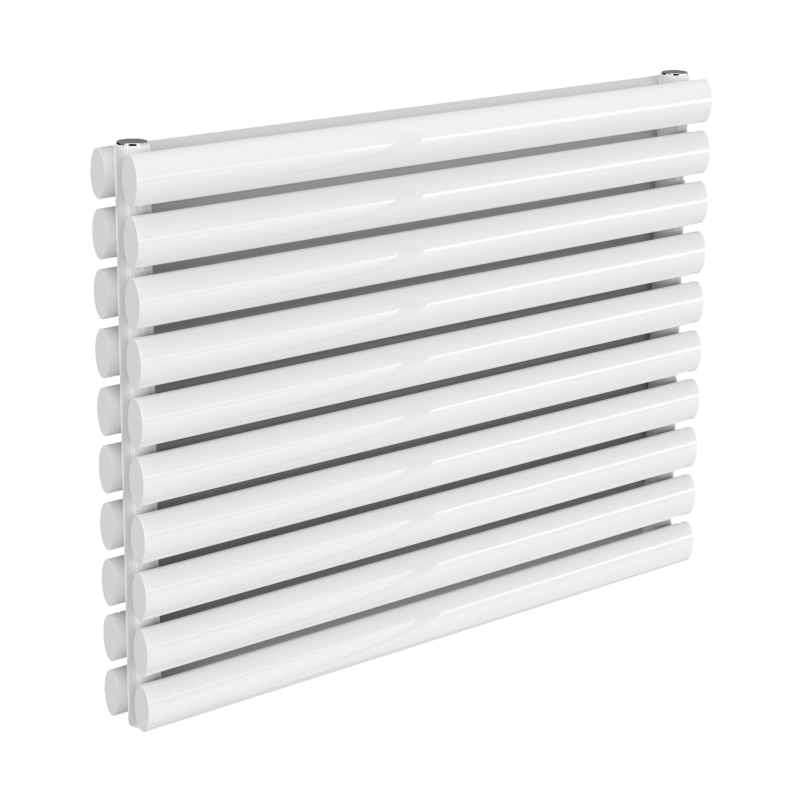 Reina Nevah Horizontal Double Designer Electric Radiator 590x800mm - White