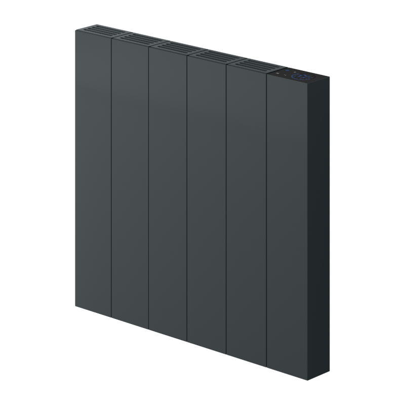 Reina Nika Horizontal Anthracite Electric Radiator 1000W 500x544mm