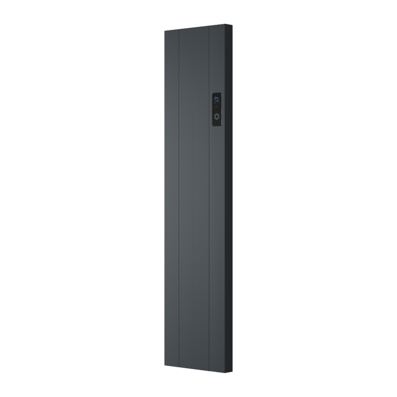 Reina Nika Vertical Anthracite Electric Radiator 1600x362mm 1000W