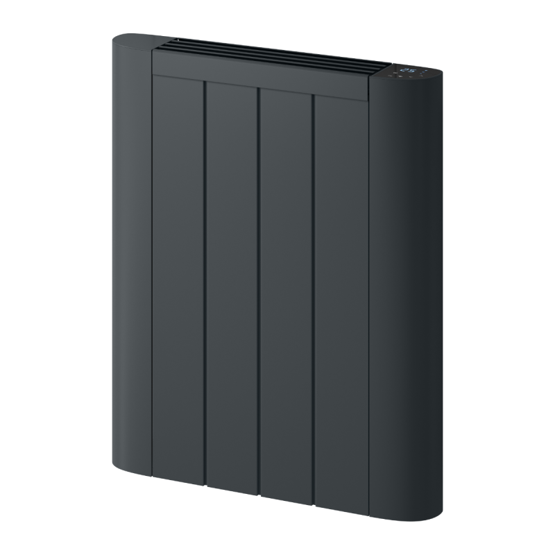 Reina Serre Horizontal Anthracite Electric WiFi Radiator 1000W 580x480mm