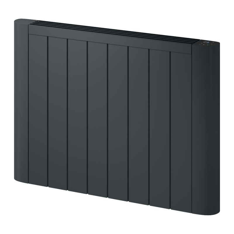 Reina Serre Horizontal Anthracite Electric WiFi Radiator 2000W 580x800mm