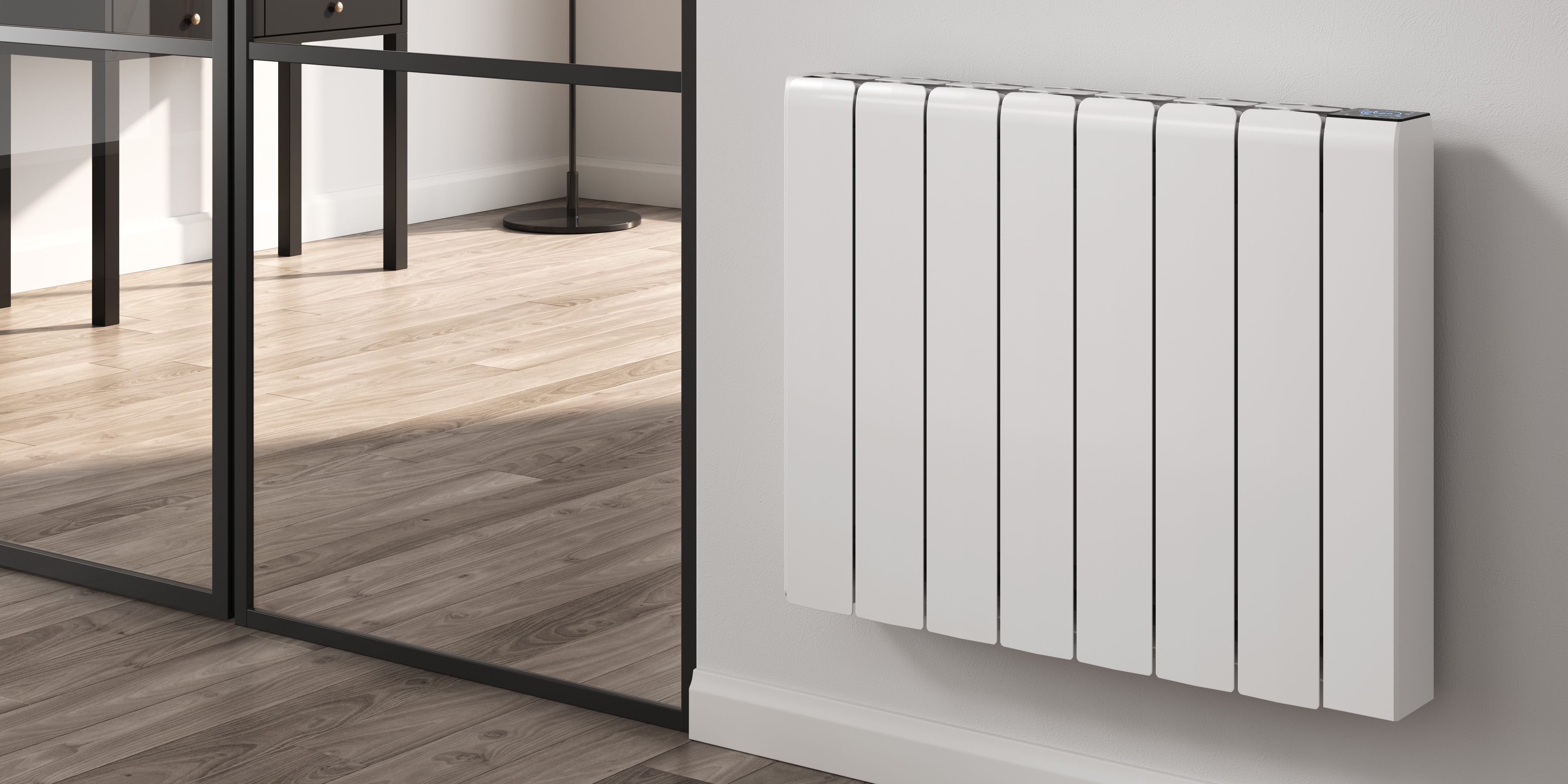 Reina Aron WiFi Horizontal Electric Ceramic Core Radiator - White