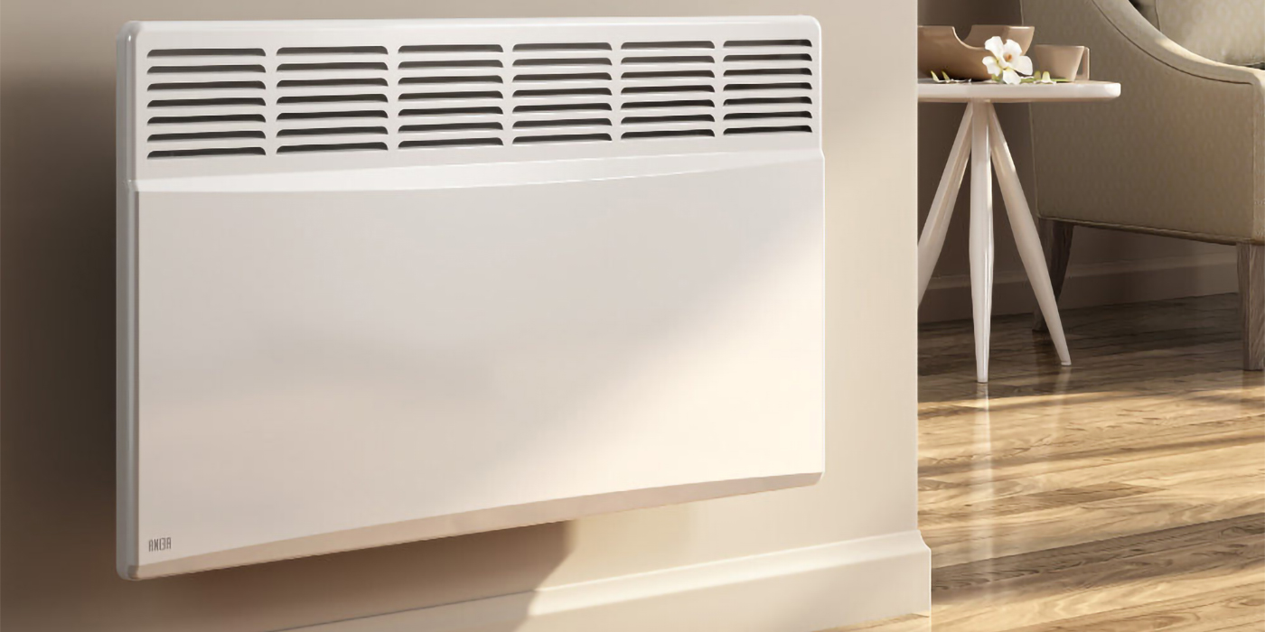 Reina Optima Horizontal Electric Designer Convector Radiator - White